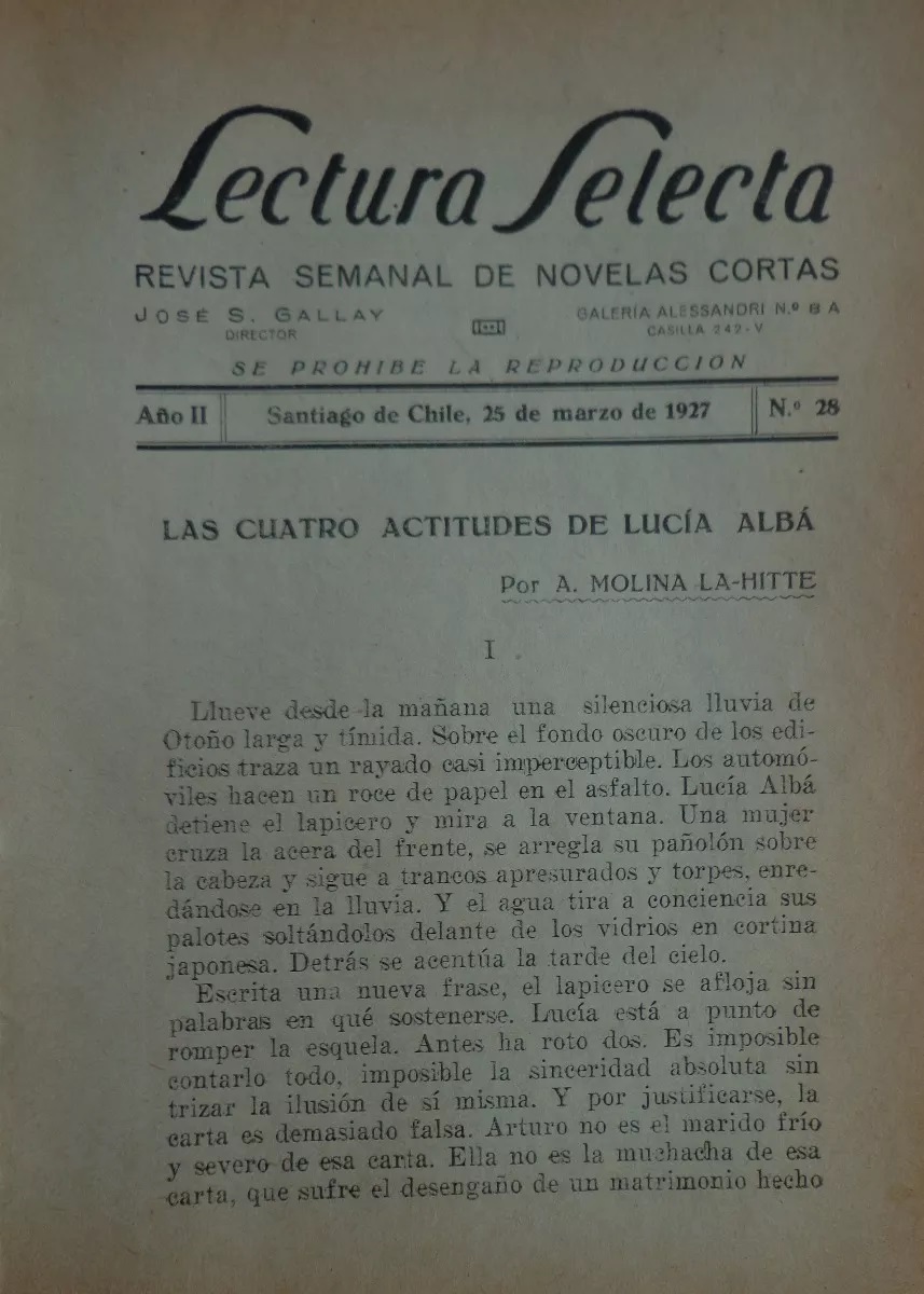 A. Molina La Hitte.. Las "4" actitudes de Lucía Albá 