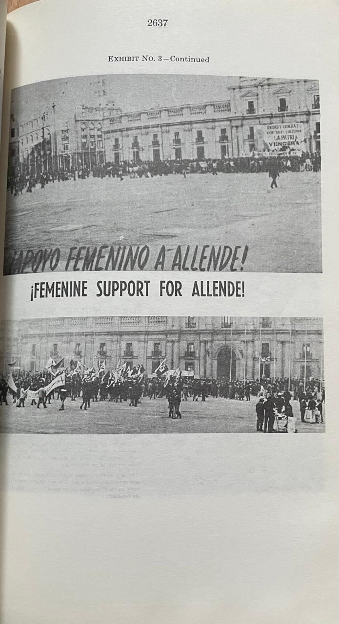 Comitee on Internal Security 	The Theory and practice of Communism. Part 5  (Marxism imposed on Chile) -Allende Regime). Hearings before the Committee on Internal Security House of representatives. 