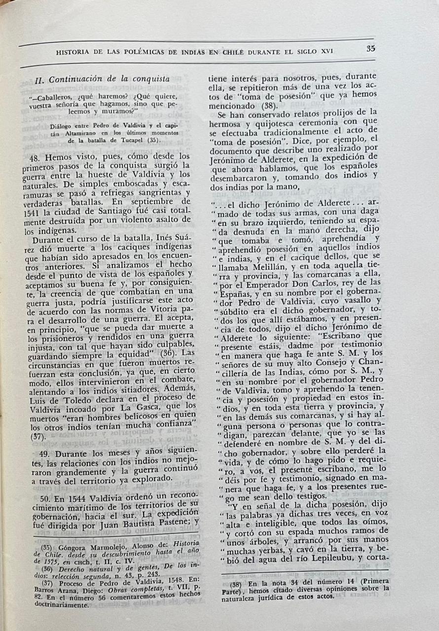 Andrés Huneeus  Pérez	Historia de las polemicas de indias en Chile durante el siglo XVI (1536-1598)