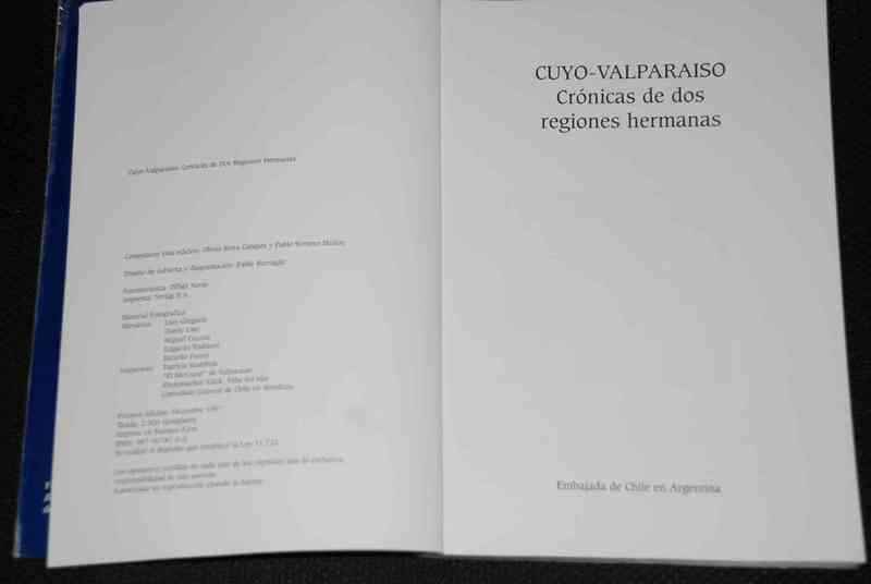 Cuyo - Valparaiso Cronicas de dos regiones hermanas