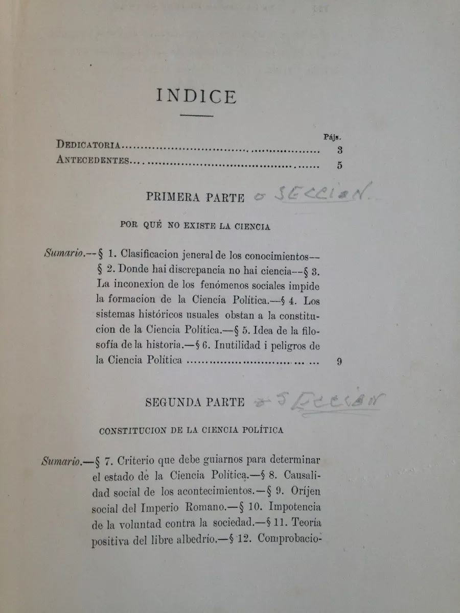 Valentín Letelier. De la Ciencia Política en Chile 