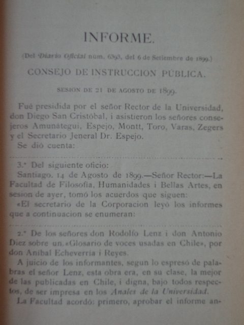 Aníbal Echeverría i Reyes - Voces usadas en Chile 