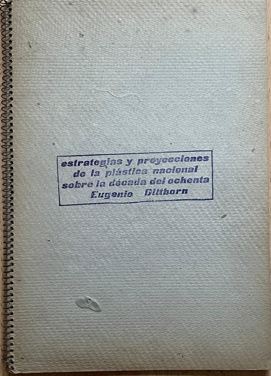 Eugenio Dittborn oestrategias y proyecciones de las plastica nacional sobre la década del ochenta