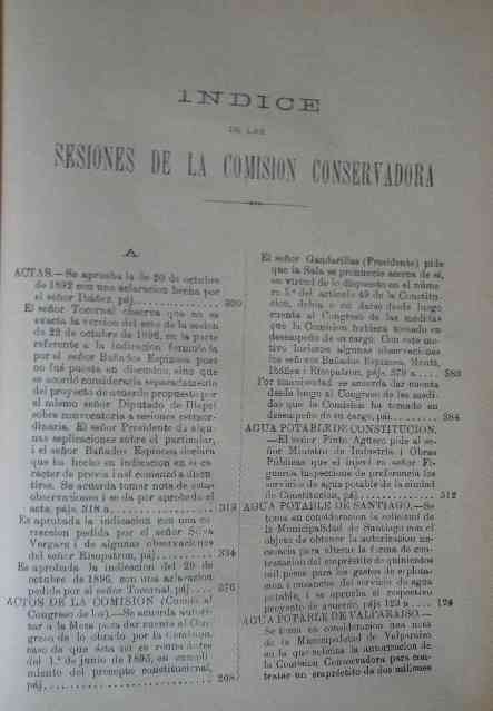 Boletin de Sesiones de la comision conservadora 1892- 1902