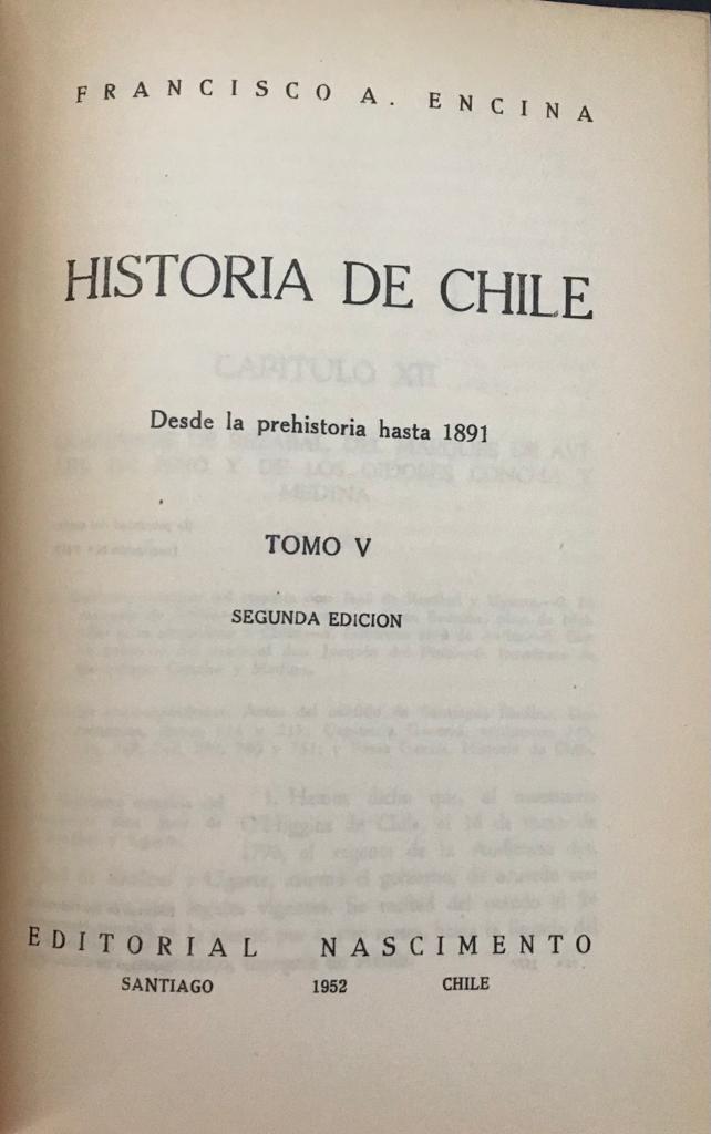 Francisco Encina 	Historia de Chile 