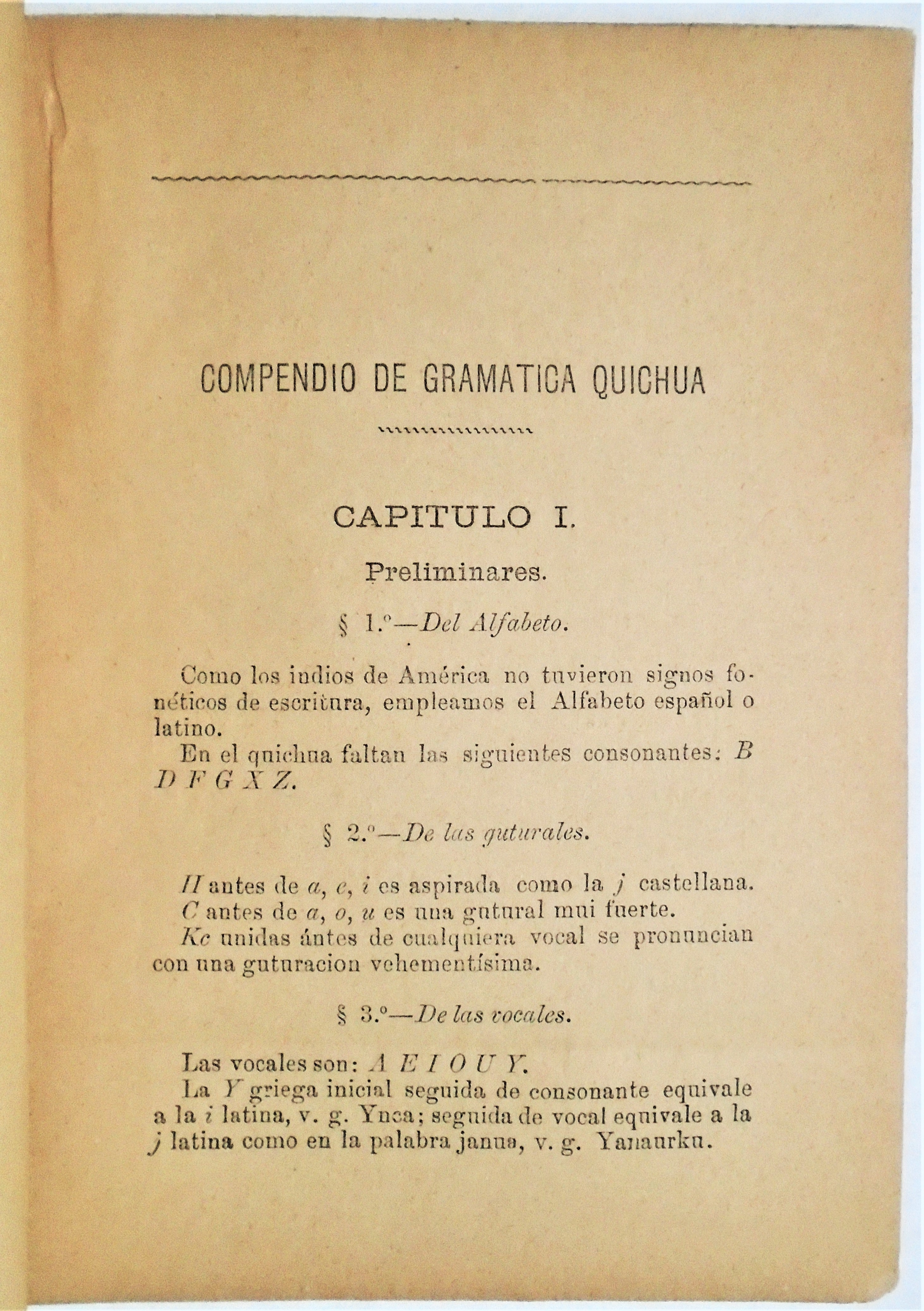 R. P. Fr. Antonio Carli - Compendio de Gramática Quichua