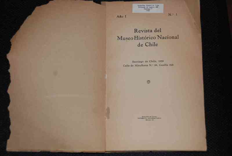 Revista del Museo Nacional de Chile Año 1 N°1